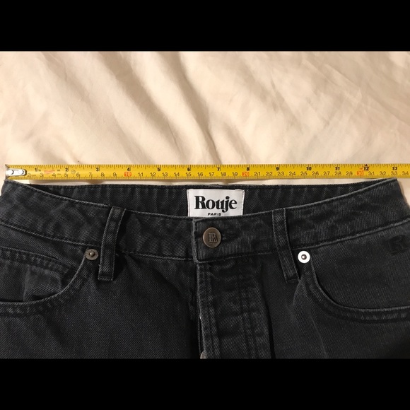 Rouje Black Straight Leg Jeans size 27 French girl denim sezane - Picture 5 of 10